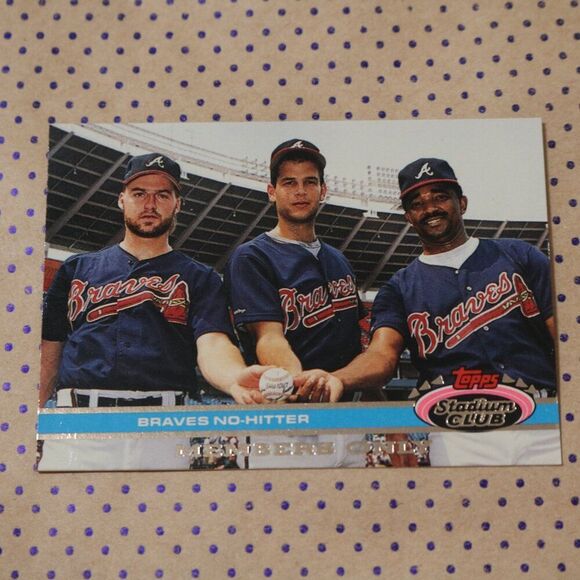 Braves No-Hitter Members Only Baseball Card - Picture 1 of 2